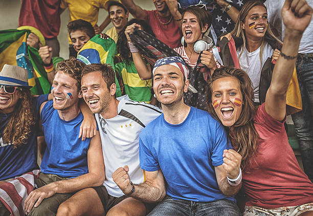 istock world supporter at the soccer stadium 481315325