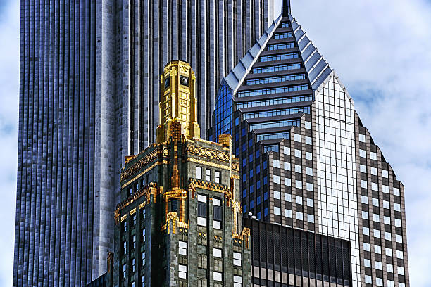 Top of Hard Rock Hotel in Chicago  aon center chicago photos stock pictures, royalty-free photos & images