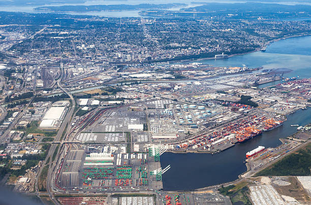 istock Downtown Tacoma from the air 481316344