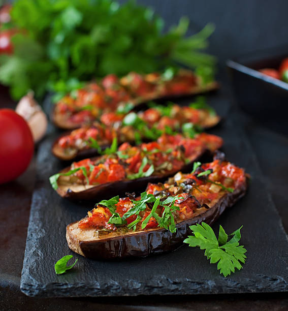istock Baked eggplant with tomatoes, garlic and paprika 481316732