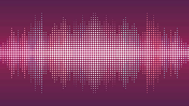 Sound Wave Background Vector Sound Wave Background background music audio stock illustrations