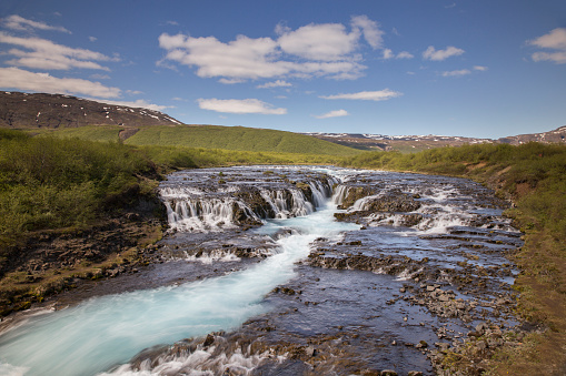 Bruarfoss waterfall in Iceland, June 2015