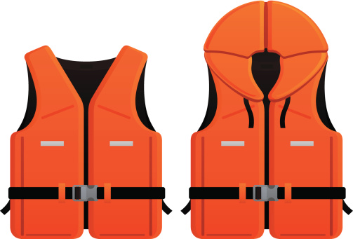 2 different life jacket vector graphics