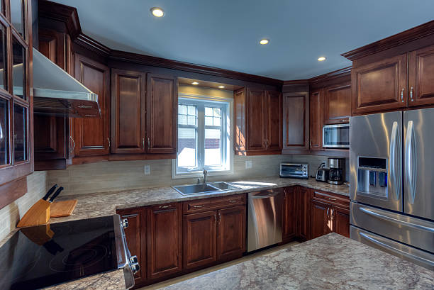 istock Large Kitchen in Luxury Home with Island 481323303
