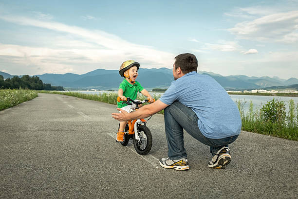 istock Father and son on the bicycle outdoor 481324840