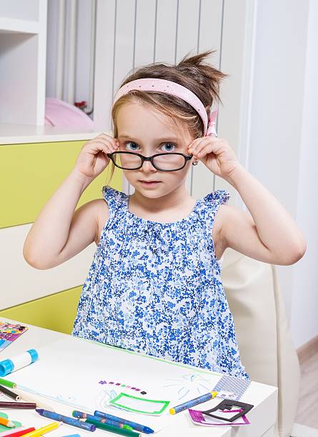 istock Preschool girl done more homework 481325142