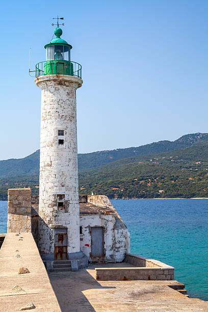 istock White lighthouse, Propriano, Corsica, France 481325558