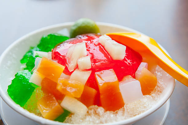 Shaved Ice dessert with Fresh fruits