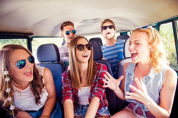 istock Beautiful young people a on road trip 481326440