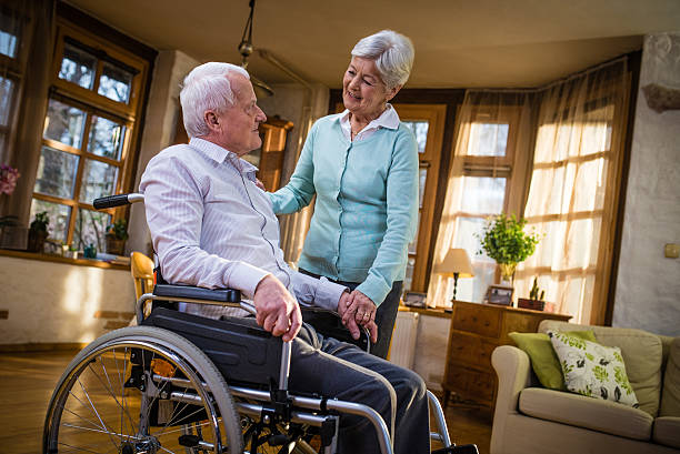 istock Senior couple looking at each other 481328792