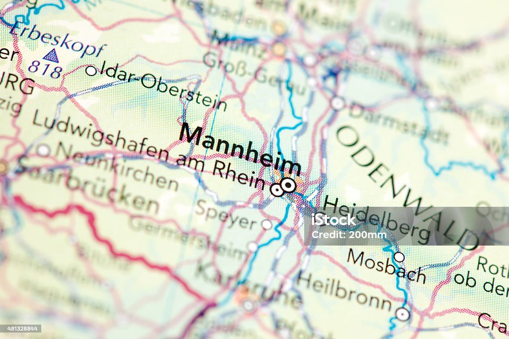 Mannheim Germany Map of Mannheim Germany Mannheim Stock Photo