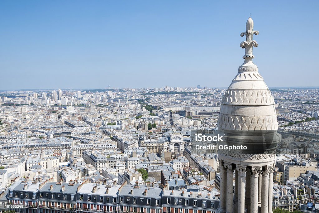 パリからの素晴らしい眺めをもつ神聖な中心のバシリカ - イルドフランスのロイヤリティフリーストックフォト