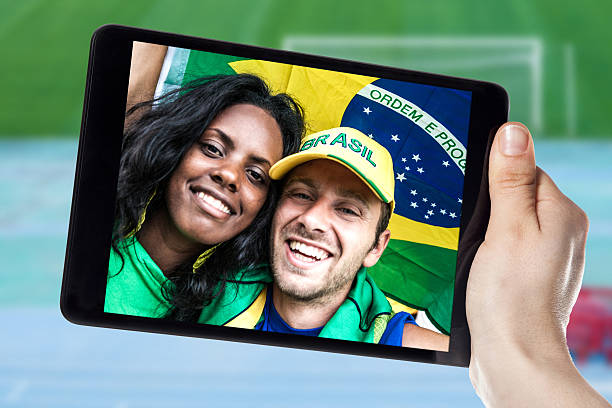 istock Group of Brazilian supporters 481332357