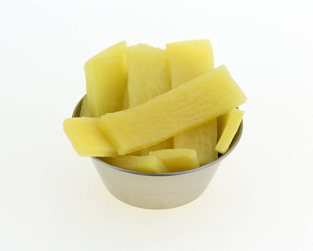istock Small portion of bamboo shoots in metal cup 481333648