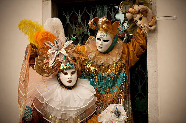 carnaval de venecia 2014 - san zaccaria horizontal looking at camera outdoors fotografías e imágenes de stock