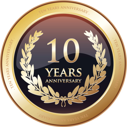 Golden anniversary award for ten years. 