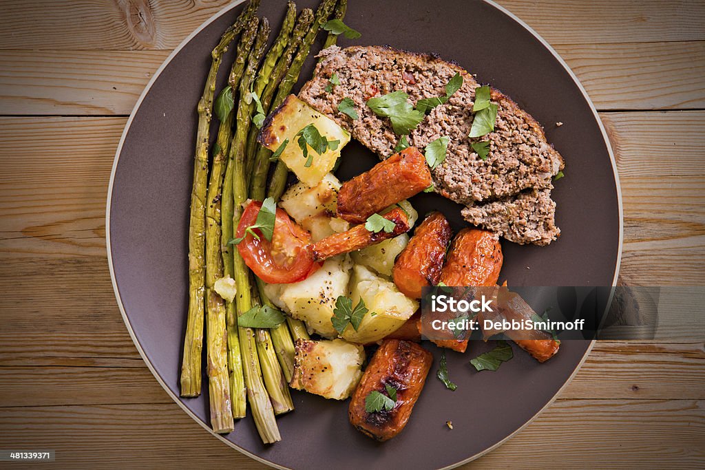 Pan cena a base di carne - Foto stock royalty-free di Polpettone di carne