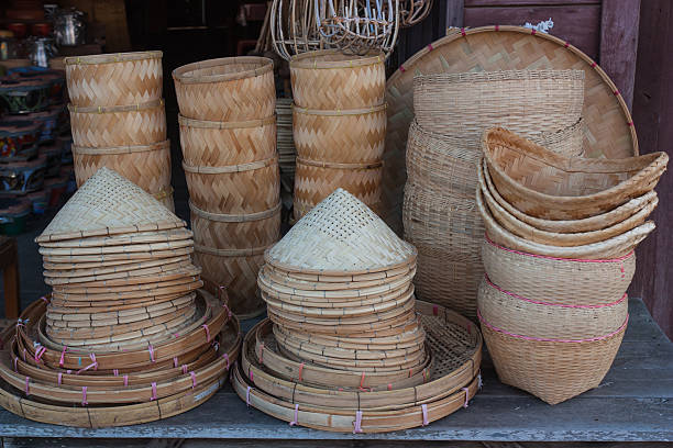 istock Bamboo basketwork products placed on the market. 481341282