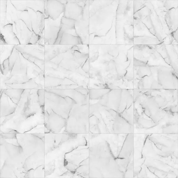 Photo of Marble tiles seamless floor texture for design.