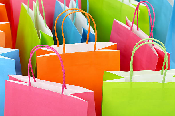 shopping bags stock photo