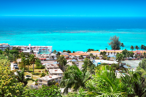 Montego Bay, popular tourist destination in Jamaica. 