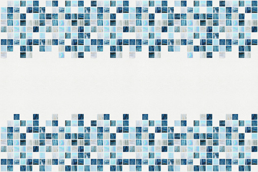 small square tiles of blue color