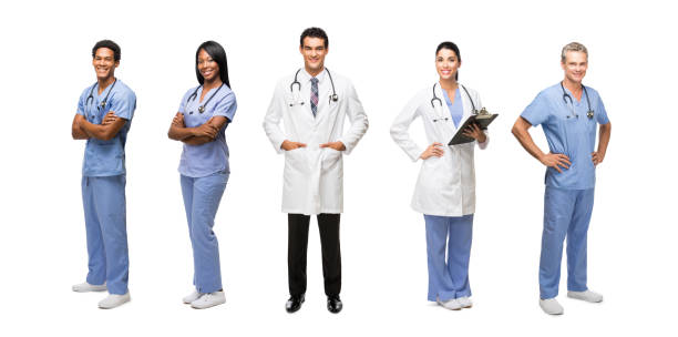 istock Group of smiling medical professionals 481350146