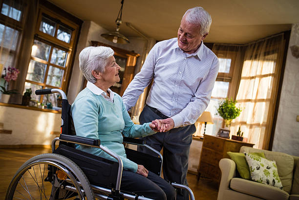 istock Senior couple looking at each other 481351012