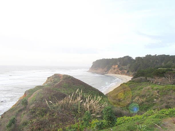 Mavericks Wave Zone Northern California's Half Moon Bay Area. mavericks california stock pictures, royalty-free photos & images