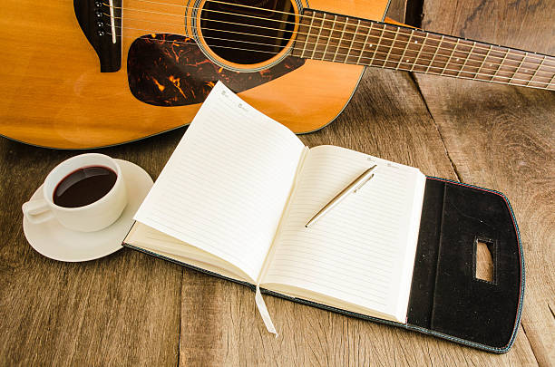 istock Coffee and acoustic guitar on board 481351190