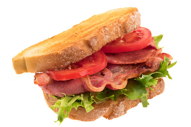burger blt - sandwich delicatessen bacon lettuce and tomato mayonnaise zdjęcia i obrazy z banku zdjęć