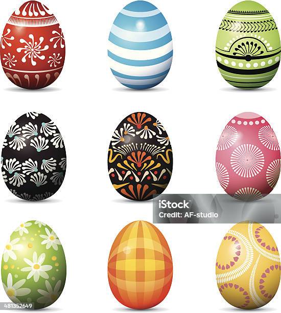 Easter Eggs Stock Illustration - Download Image Now - Animal Egg, Animal Markings, Celebration