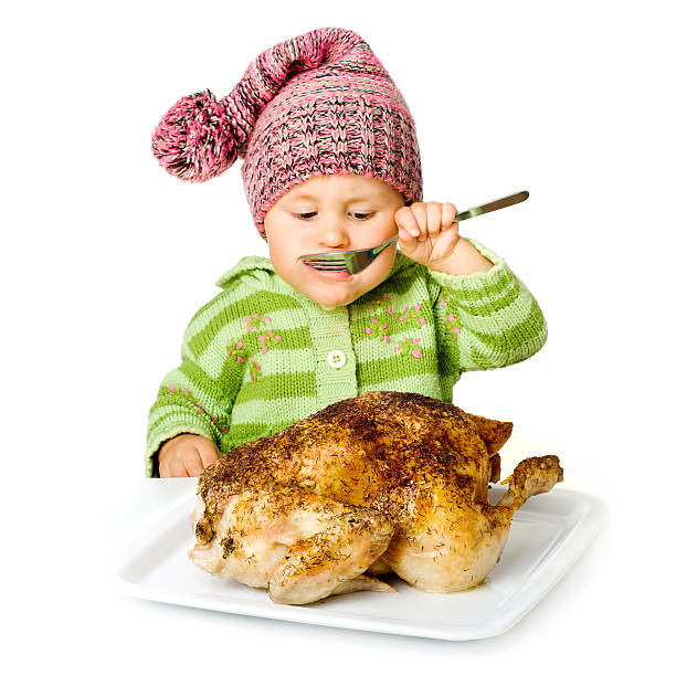 재미있는 어린이 식사 - poultry chicken baby chicken small 뉴스 사진 이미지