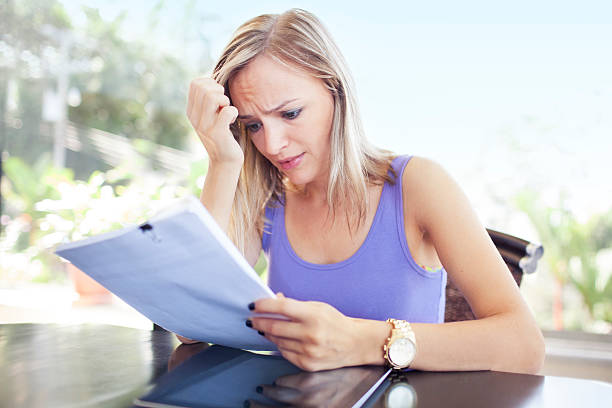 istock Upset woman reading bad news 481354982