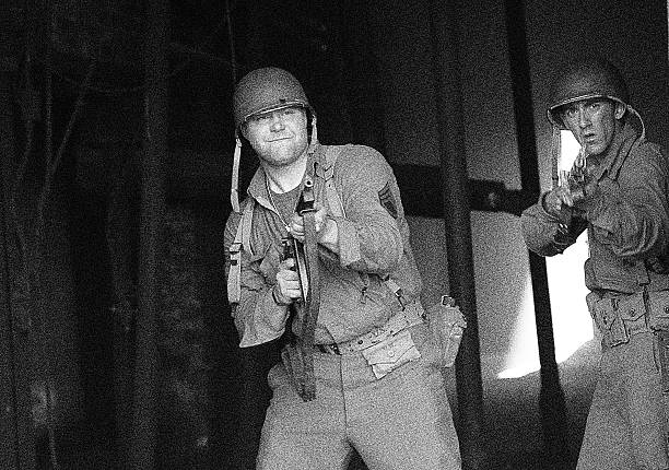 istock World War 2 Soldiers In Combat Shooting 481358796