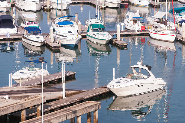 istock Yachts and boats in marina 481361791