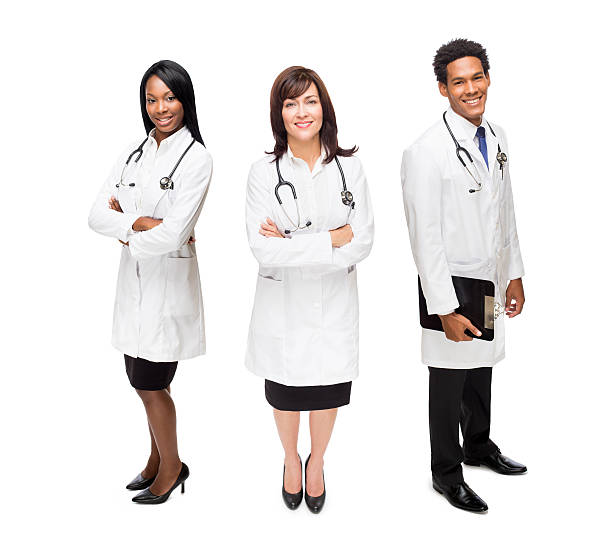 istock Portrait of doctors smiling 481363182