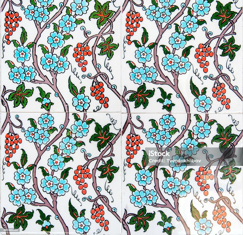 oriental tile texture tiles from Turkey 2015 Stock Photo