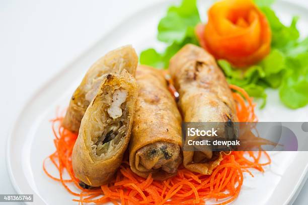 Spring Roll Stock Photo - Download Image Now - 2015, Appetizer, Asia