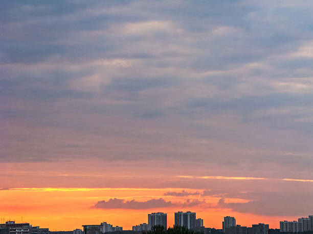 istock Brightsunset with cloudscape and evening glow over skyline 481366617