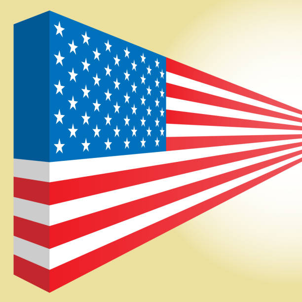 米国の旗。 ます。 - stitchflag点のイラスト素材／クリップアート素材／マンガ素材／アイコン素材