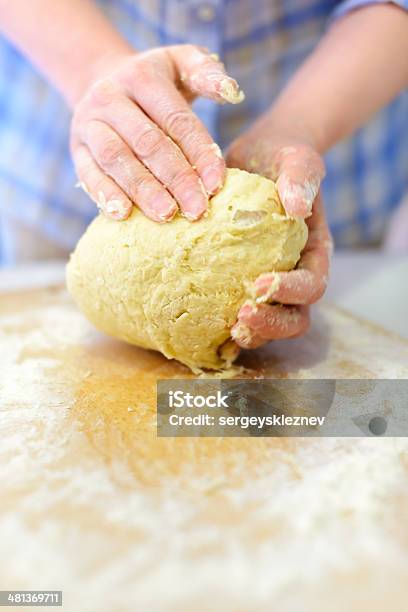 Kneading Dough Stock Photo - Download Image Now - Adult, Baked Pastry Item, Baker - Occupation