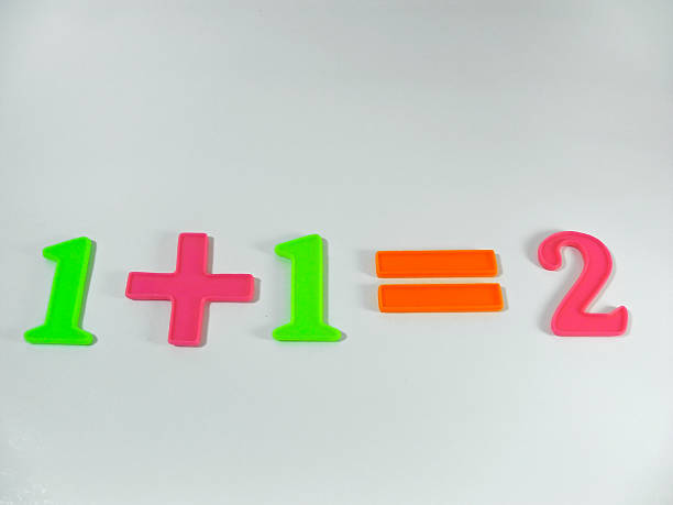 istock Numbers made of Plastic, showing addition 481376877