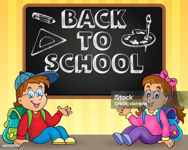 Back To School Thematic Image 9 Stock Illustration - Download Image Now - 2015, Art, Art And Craft