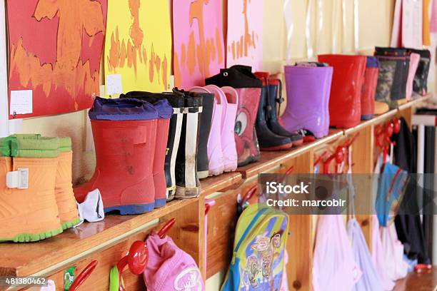 Kindergarten Stock Photo - Download Image Now - Preschool, Preschool Building, Shoe