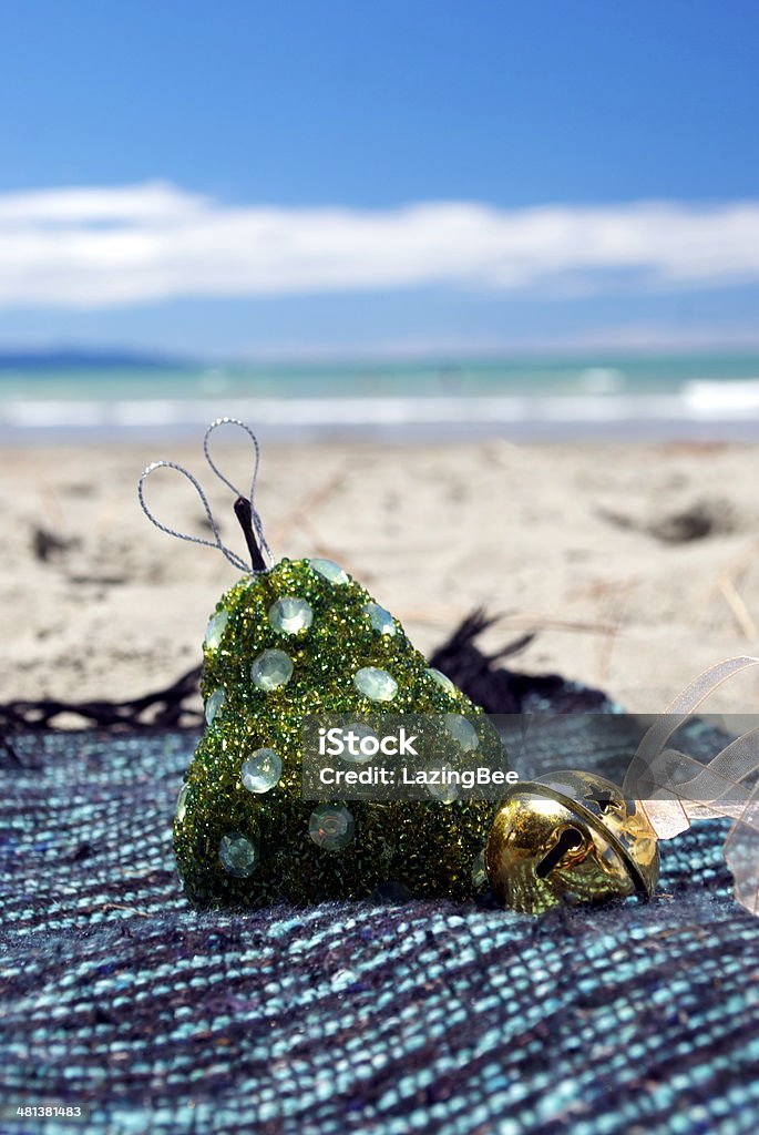 Kiwiana Natal decorações de Natal na praia - Foto de stock de Natal royalty-free