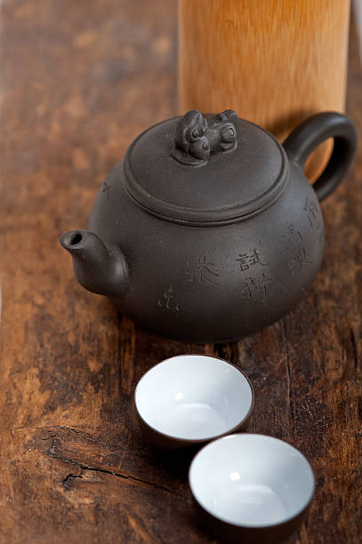 istock chinese style pot and cups 481383325