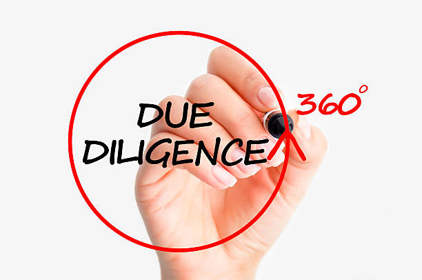 Due diligence concept stock photo