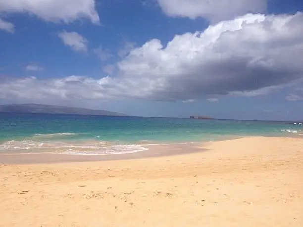Clear water at Big Beach in Maui, Hawaii.