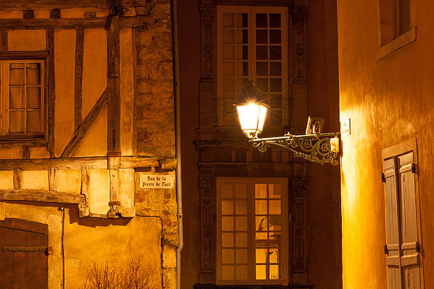 Ancient streets of Plantagenet city in downtown Le Mans, France